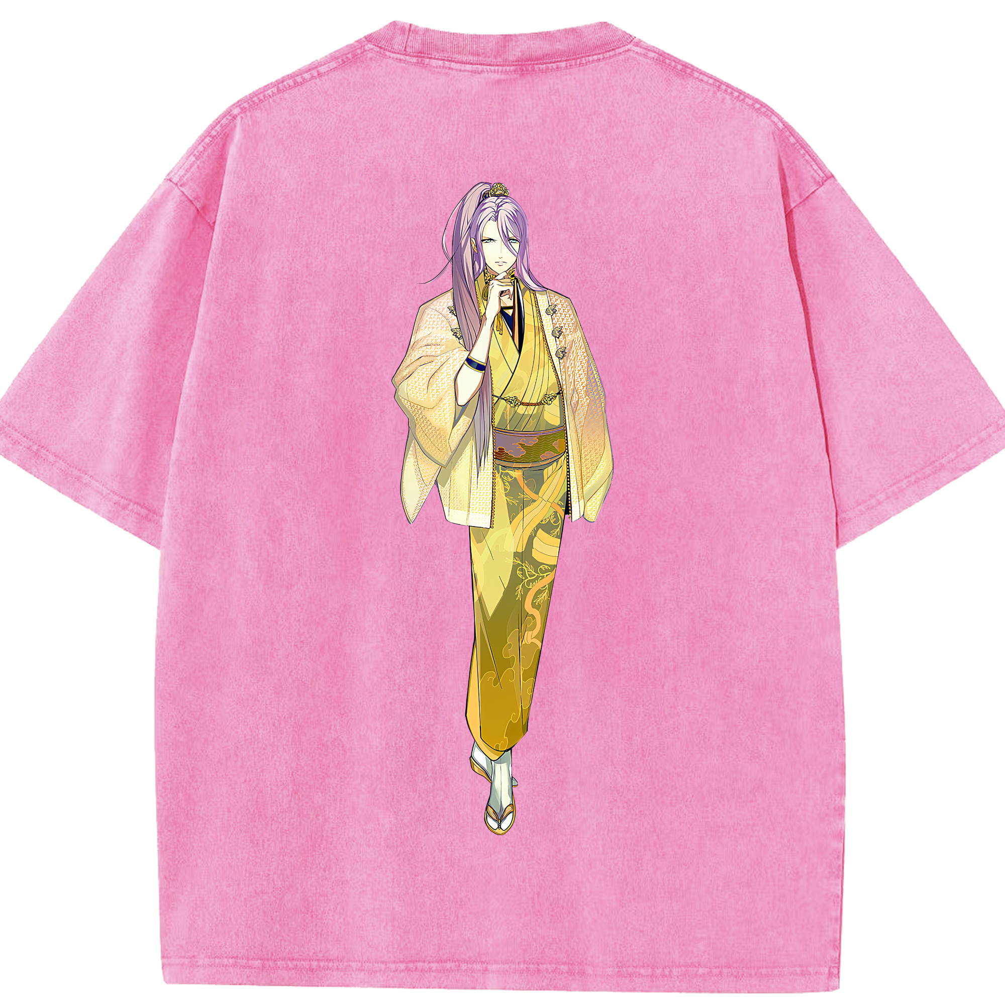 （画像用） 刀剣乱舞 Touken Ranbu 綿100% ヴィンテージ風 半袖Tシャツ（背面プリント）